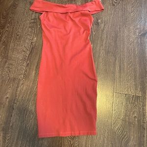 Off shoulder midi dress